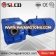 S57 helical worm gear low rpm motor reducer with hollow shaft